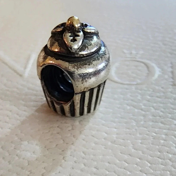 Pandora Jewelry - PANDORA Two-Tone Cupcake Charm